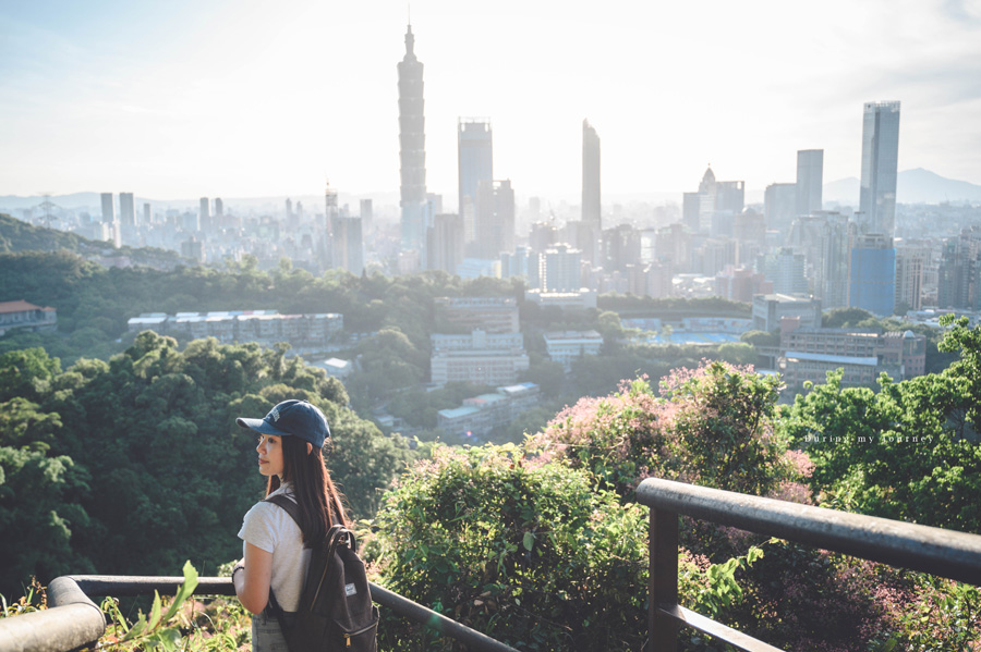 《台北信義》虎山溪親山步道 小橋流水與大台北城市景色並存的世外桃源、眺望台北101的秘境景觀台 @我的旅圖中 during my journey