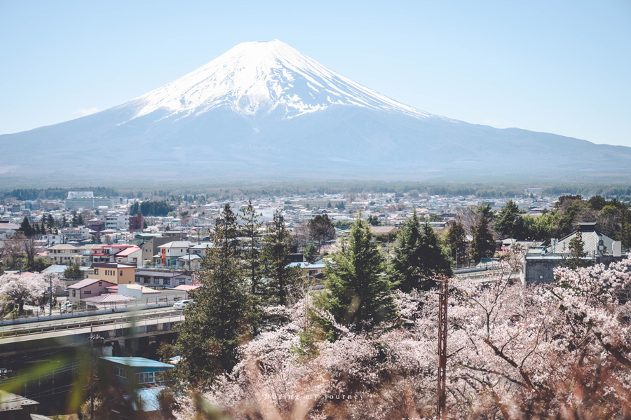 《日本河口湖景點行程推薦》追尋富士山的夢幻景色 自駕玩河口湖二日遊行程攻略、邂逅春天櫻花最浪漫的季節 @我的旅圖中 during my journey